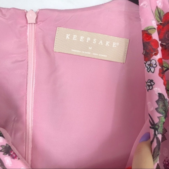 KEEPSAKE Need You Now Playsuit Romper Pink Floral - Picture 4 of 7